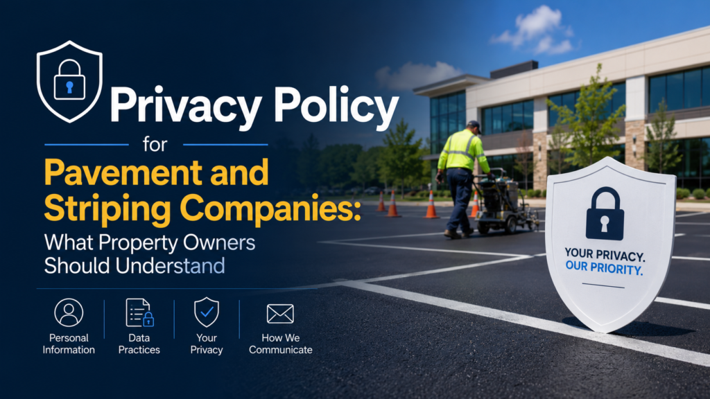 Privacy Policy for Pavement and Striping Companies: What Property Owners Should Understand